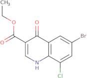 Ethyl 6-bromo-8-chloro-4-hydroxy-quinoline-3-carboxylate