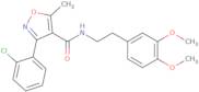 N-(2-(3,4-dimethoxyphenyl)ethyl)(3-(2-chlorophenyl)-5-methylisoxazol-4-yl)formamide