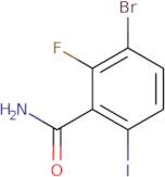 3-bromo-2-fluoro-6-iodobenzamide