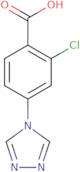 2-Chloro-4-[1,2,4]triazol-4-yl-benzoic acid