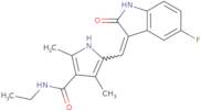 (Z)-N-Ethyl-5-((5-fluoro-2-oxoindolin-3-ylidene)methyl)-2,4-dimethyl-1H-pyrrole-3-carboxamide