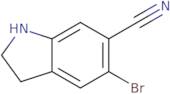 5-Bromoindoline-6-carbonitrile