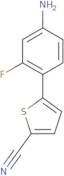 5-(4-Amino-2-fluorophenyl)thiophene-2-carbonitrile