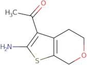 1-{2-Amino-4H,5H,7H-thieno[2,3-c]pyran-3-yl}ethan-1-one