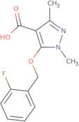 5-[(2-Fluorophenyl)methoxy]-1,3-dimethyl-1H-pyrazole-4-carboxylic acid