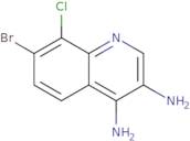 7-Bromo-8-chloroquinoline-3,4-diamine