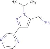 (1-Isopropyl-3-(pyrazin-2-yl)-1H-pyrazol-5-yl)methanamine