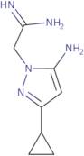 2-(5-Amino-3-cyclopropyl-1H-pyrazol-1-yl)acetimidamide