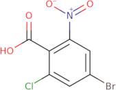 4-Bromo-2-chloro-6-nitrobenzoic acid