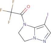 2,2,2-Trifluoro-1-{7-iodo-1H,2H,3H-pyrazolo[1,5-a]imidazol-1-yl}ethan-1-one