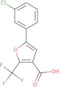 5-(3-Chlorophenyl)-2-(trifluoromethyl)furan-3-carboxylic acid