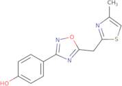 4-{5-[(4-Methyl-1,3-thiazol-2-yl)methyl]-1,2,4-oxadiazol-3-yl}phenol