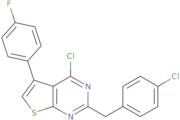 4-Chloro-2-[(4-chlorophenyl)methyl]-5-(4-fluorophenyl)thieno[2,3-d]pyrimidine