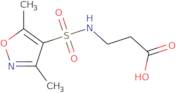 3-(Dimethyl-1,2-oxazole-4-sulfonamido)propanoic acid