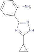 2-(3-Cyclopropyl-1H-1,2,4-triazol-5-yl)aniline