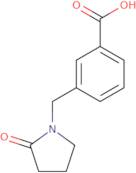 3-[(2-Oxo-1-pyrrolidinyl)methyl]benzoic acid