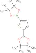 4,4,5,5-Tetramethyl-2-(5-(4,4,5,5-tetramethyl-1,3-dioxolan-2-yl)thiophen-2-yl)-1,3,2-dioxaborolane