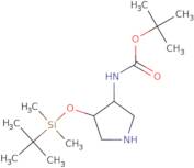 tert-Butyl N-[(3R,4S)-4-[(tert-butyldimethylsilyl)oxy]pyrrolidin-3-yl]carbamate