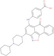 4-((3-(4-Cyclohexylpiperazin-1-yl)-6-oxo-6H-anthra[1,9-cd]isoxazol-5-yl)amino)benzoic acid