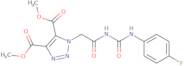 Dimethyl 1-[2-({[(4-fluorophenyl)amino]carbonyl}amino)-2-oxoethyl]-1H-1,2,3-triazole-4,5-dicarbo...