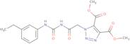 Dimethyl 1-[2-({[(3-ethylphenyl)amino]carbonyl}amino)-2-oxoethyl]-1H-1,2,3-triazole-4,5-dicarboxyl…