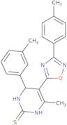 6-Methyl-4-(m-tolyl)-5-(3-(p-tolyl)-1,2,4-oxadiazol-5-yl)-3,4-dihydropyrimidine-2(1H)-thione