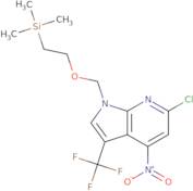 6-chloro-4-nitro-3-(trifluoromethyl)-1-((2-(trimethylsilyl)ethoxy)methyl)-1H-pyrrolo[2,3-b]pyridine
