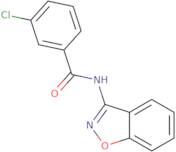 N-(1,2-Benzoxazol-3-yl)-3-chlorobenzamide