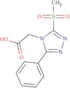 2-(5-Methanesulfonyl-3-phenyl-[1,2,4]triazol-4-yl)-acetic acid