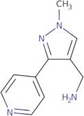 [1-Methyl-3-(pyridin-4-yl)-1H-pyrazol-4-yl]methanamine