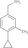 1-(4-Cyclopropyl-3-methylphenyl)methanamine