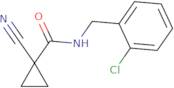 N-[(2-Chlorophenyl)methyl]-1-cyanocyclopropane-1-carboxamide