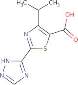 4-(Propan-2-yl)-2-(4H-1,2,4-triazol-3-yl)-1,3-thiazole-5-carboxylic acid