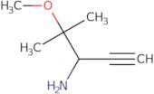 4-Methoxy-4-methylpent-1-yn-3-amine