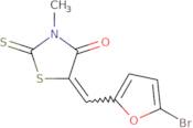 (5Z)-5-[(5-Bromofuran-2-yl)methylidene]-3-methyl-2-sulfanylidene-1,3-thiazolidin-4-one