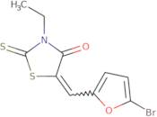 (5Z)-5-[(5-Bromofuran-2-yl)methylidene]-3-ethyl-2-sulfanylidene-1,3-thiazolidin-4-one