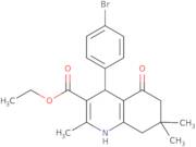 Ethyl 4-(4-bromophenyl)-2,7,7-trimethyl-5-oxo-1,4,5,6,7,8-hexahydroquinoline-3-carboxylate