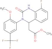 Methyl 2-(8-fluoro-3-(2-methoxy-5-(trifluoromethyl)phenyl)-2-oxo-1,2,3,4-tetrahydroquinazolin-4-yl…