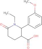 1-Ethyl-2-(3-methoxy-phenyl)-6-oxo-piperidine-3-carboxylic acid