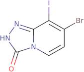 7-Bromo-8-iodo-(1,2,4)triazolo(4,3-A)pyridin-3(2H)-one