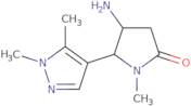 4-Amino-5-(1,5-dimethylpyrazol-4-yl)-1-methylpyrrolidin-2-one