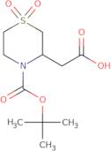 2-{4-[(tert-Butoxy)carbonyl]-1,1-dioxo-1λ⁶-thiomorpholin-3-yl}acetic acid