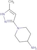 1-(3-Methyl-1H-pyrazol-5-yl)piperidin-4-amine