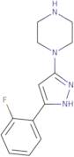 1-[3-(2-Fluorophenyl)-1H-pyrazol-5-yl]piperazine