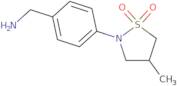 2-[4-(Aminomethyl)phenyl]-4-methyl-1,2-thiazolidine-1,1-dione