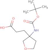 3-(3-{[(tert-Butoxy)carbonyl]amino}oxolan-3-yl)propanoic acid