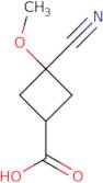 3-Cyano-3-methoxycyclobutane-1-carboxylic acid