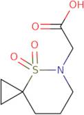 2-{4,4-Dioxo-4Î»â¶-thia-5-azaspiro[2.5]octan-5-yl}acetic acid