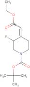 tert-Butyl 4-(2-ethoxy-2-oxoethylidene)-3-fluoropiperidine-1-carboxylate