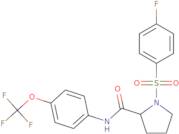 1-(4-Fluorobenzenesulfonyl)-N-[4-(trifluoromethoxy)phenyl]pyrrolidine-2-carboxamide